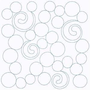 Picture of Swirly Circles Machine Embroidery Design