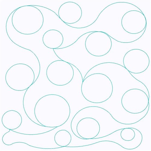 Swirl Of Circles Machine Embroidery Design