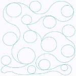 Picture of Swirl Of Circles Machine Embroidery Design