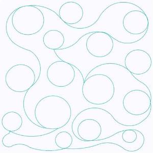 Picture of Swirl Of Circles Machine Embroidery Design