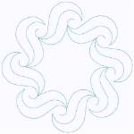 Picture of Wavy Circle Machine Embroidery Design