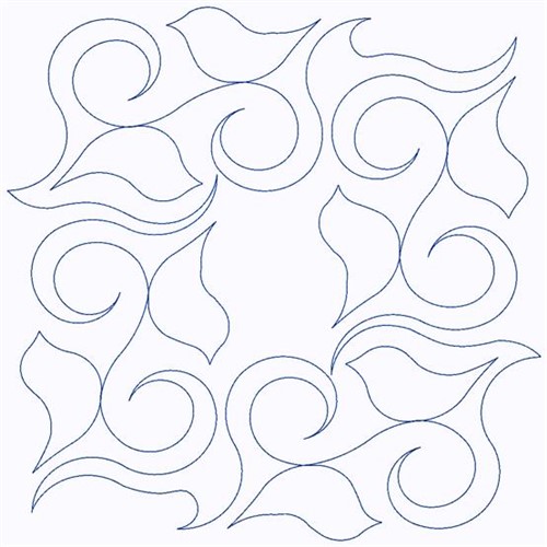 Swirl Of Birds Machine Embroidery Design