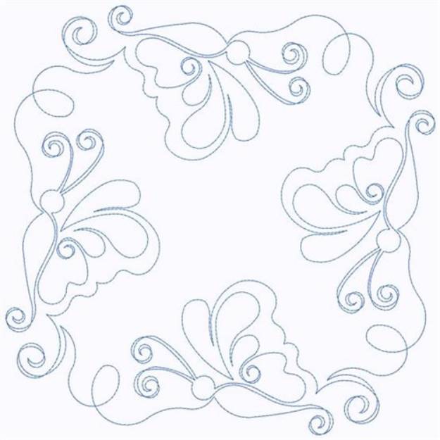 Picture of Swirl Of Butterflies Machine Embroidery Design