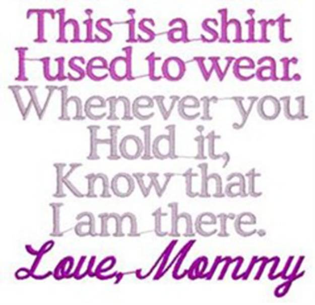 Picture of Mommy Shirt Machine Embroidery Design