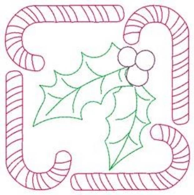 Picture of Sweet Holly Machine Embroidery Design
