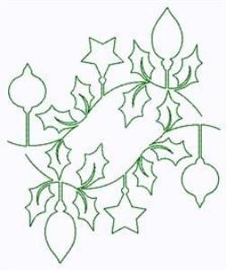 Picture of Christmas Ornaments Machine Embroidery Design