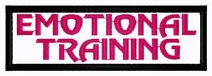 Emotional Training Patch Machine Embroidery Design