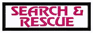 Search & Rescue Patch Machine Embroidery Design