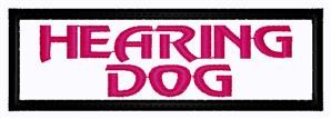 Hearing Dog Patch Machine Embroidery Design