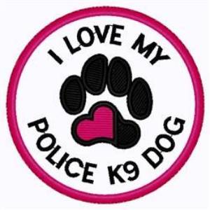 Picture of Police K9 Patch Machine Embroidery Design