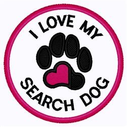 Search Dog Patch Machine Embroidery Design