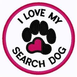 Picture of Search Dog Patch Machine Embroidery Design