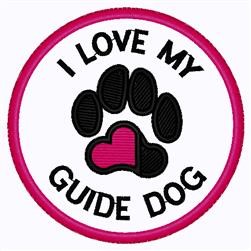 Guide Dog Patch Machine Embroidery Design