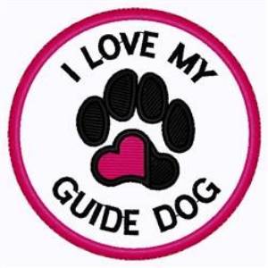 Picture of Guide Dog Patch Machine Embroidery Design