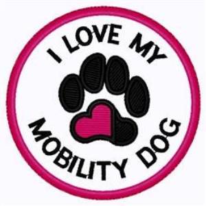 Picture of Mobility Dog Patch Machine Embroidery Design