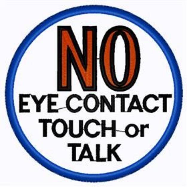 Picture of No Contact Patch Machine Embroidery Design