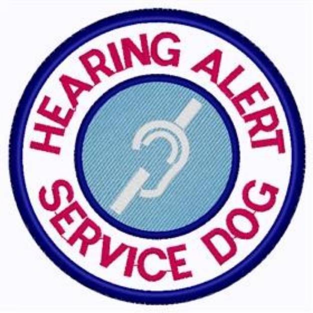 Picture of Hearing Alert Patch Machine Embroidery Design