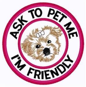 Picture of Pet Friendly Patch Machine Embroidery Design