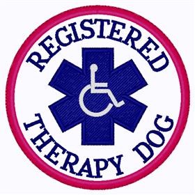 Registered Therapy Patch Machine Embroidery Design