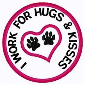 Picture of Hugs & Kisses Patch Machine Embroidery Design