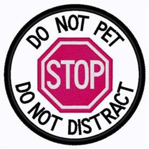 Picture of Do Not Pet Patch Machine Embroidery Design
