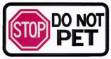 Picture of Do Not Pet Machine Embroidery Design