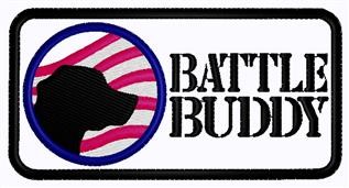 Battle Buddy Patch Machine Embroidery Design