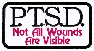 PTSD Patch Machine Embroidery Design