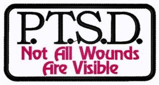 Picture of PTSD Patch Machine Embroidery Design