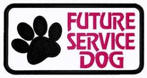 Picture of Future Service Dog Patch Machine Embroidery Design