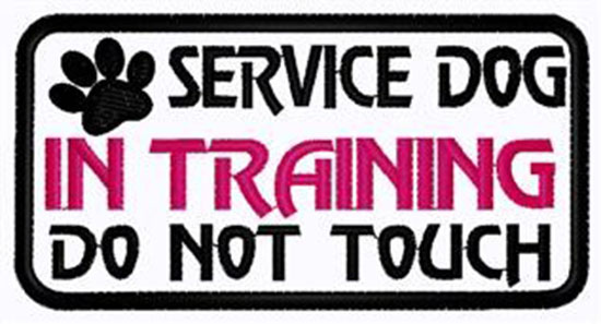 In Training Patch Machine Embroidery Design