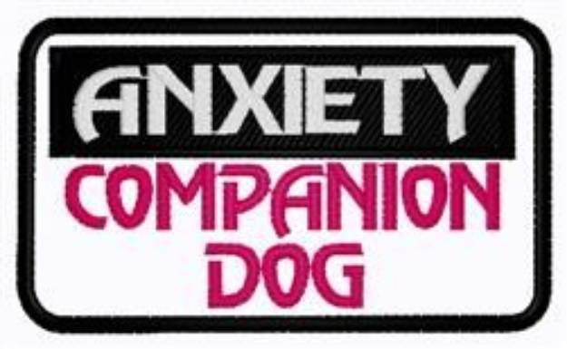 Picture of Anxiety Companion Dog Machine Embroidery Design