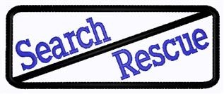 Search And Rescue Patch Machine Embroidery Design