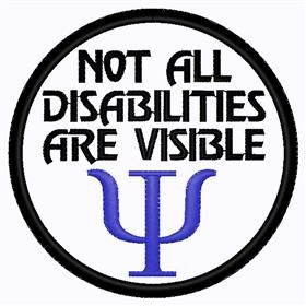 Disability Patch Machine Embroidery Design