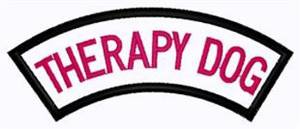 Picture of Therapy Dog Patch Machine Embroidery Design