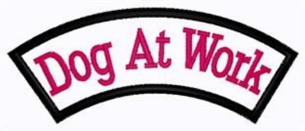Picture of Dog At Work Patch Machine Embroidery Design