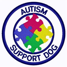 Autism Support Patch Machine Embroidery Design