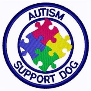 Picture of Autism Support Patch Machine Embroidery Design