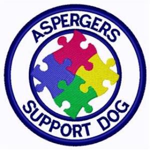 Picture of Aspergers Support Patch Machine Embroidery Design