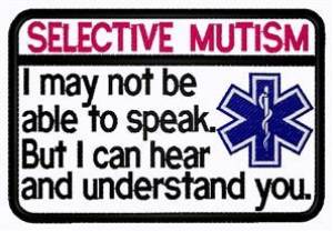 Picture of Selective Mutism Patch Machine Embroidery Design