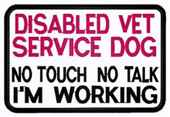 Disabled Vet Patch Machine Embroidery Design