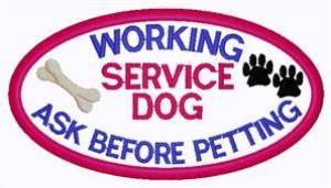 Picture of Ask Before Petting Patch Machine Embroidery Design