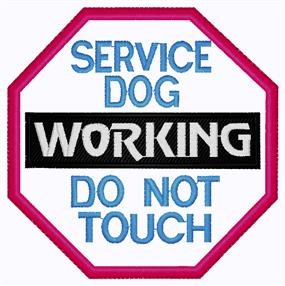 Do Not Touch Patch Machine Embroidery Design