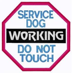 Picture of Do Not Touch Patch Machine Embroidery Design