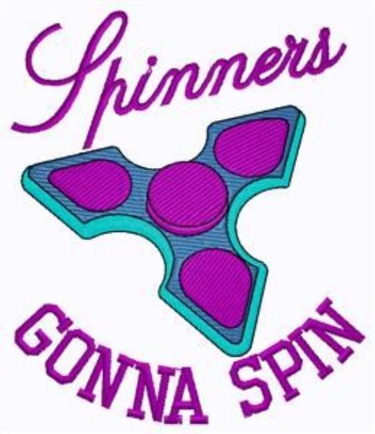 Picture of Spinners Gonna Spin Machine Embroidery Design
