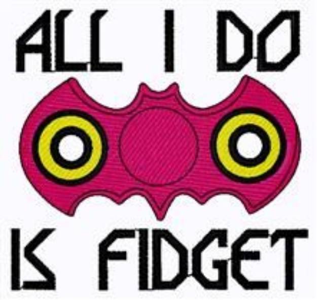 Picture of Bat Fidget Spinner Machine Embroidery Design