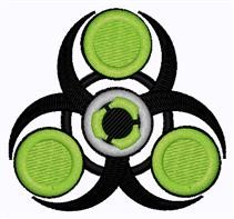 Green & Black Spinner Machine Embroidery Design