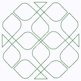 Geometric Outline Machine Embroidery Design