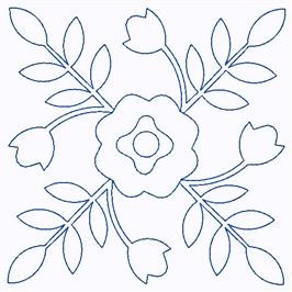 Scandinavian Flowers Machine Embroidery Design