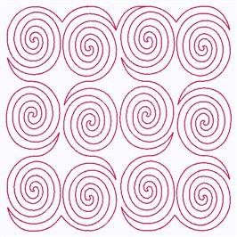 Spiral Swirl Machine Embroidery Design